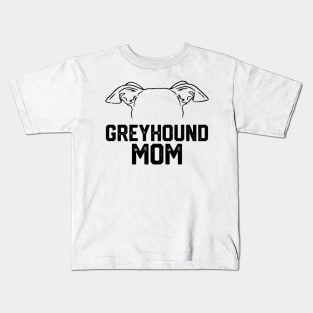 funny Greyhound mom Kids T-Shirt